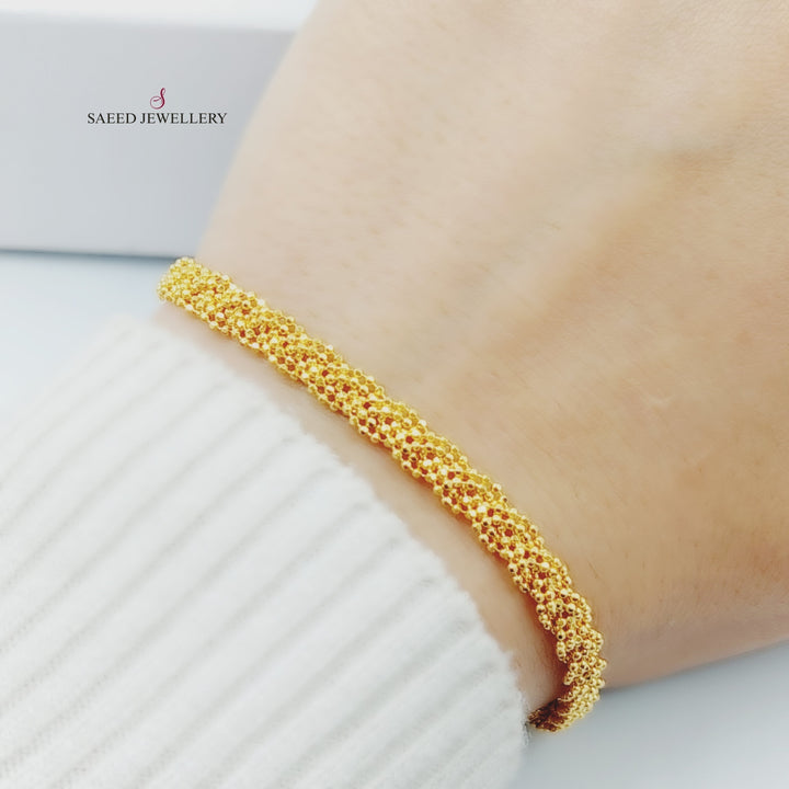 21K Gold Fancy Bracelet by Saeed Jewelry - Image 2