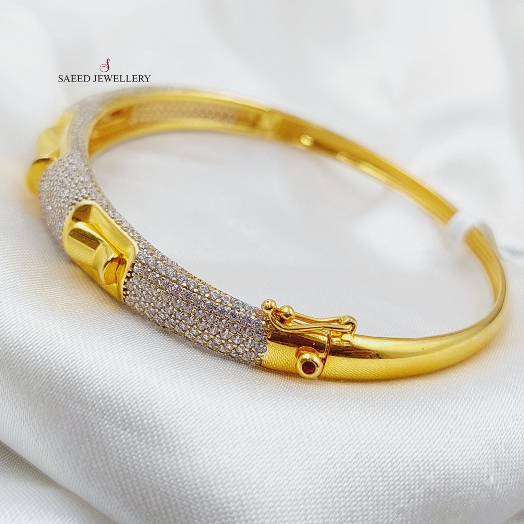 21K Gold Fancy Bracelet by Saeed Jewelry - Image 2