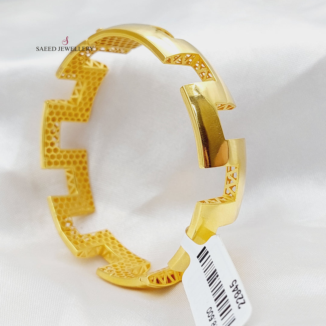 21K Gold Fancy Bracelet by Saeed Jewelry - Image 6