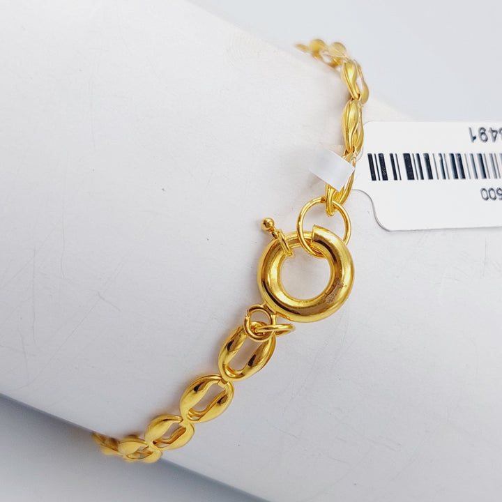 21K Gold Fancy Bracelet by Saeed Jewelry - Image 3