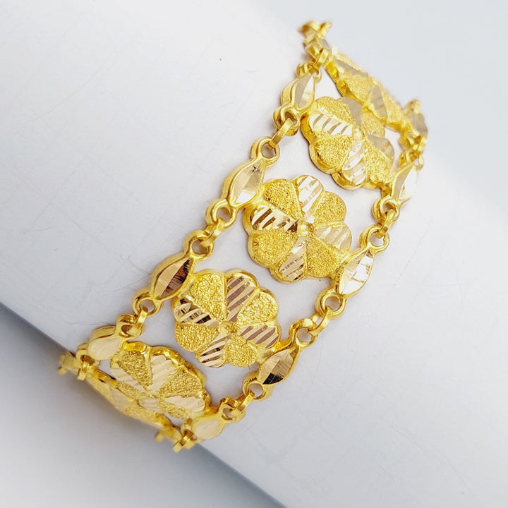 21K Gold Fancy Bracelet by Saeed Jewelry - Image 1