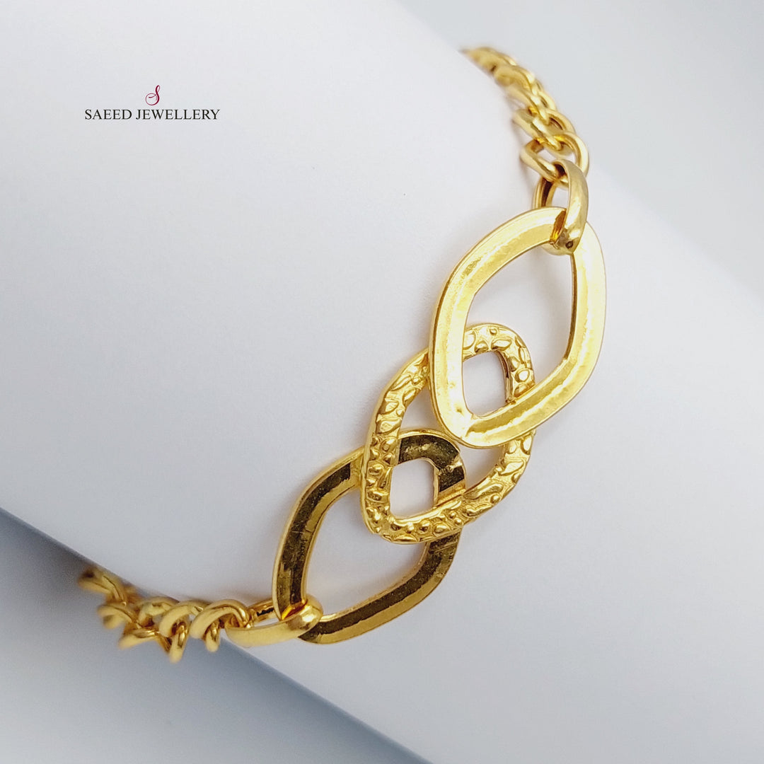 21K Gold Fancy Bracelet by Saeed Jewelry - Image 5