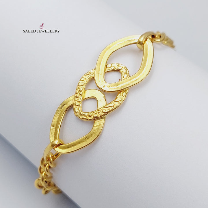 21K Gold Fancy Bracelet by Saeed Jewelry - Image 1