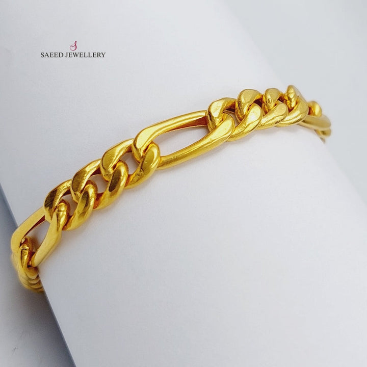 21K Gold Fancy Bracelet by Saeed Jewelry - Image 5