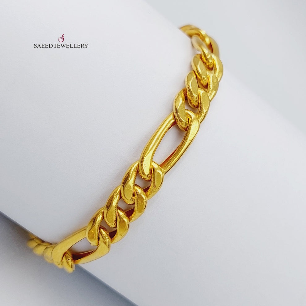 21K Gold Fancy Bracelet by Saeed Jewelry - Image 1