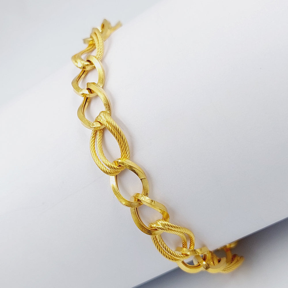 21K Gold Fancy Bracelet by Saeed Jewelry - Image 2