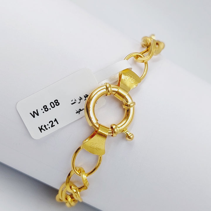 21K Gold Fancy Bracelet by Saeed Jewelry - Image 4