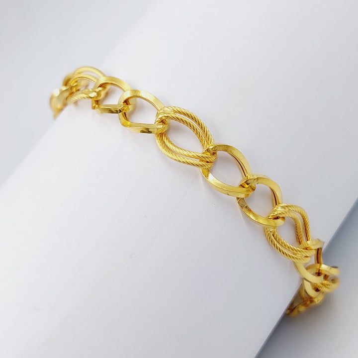 21K Gold Fancy Bracelet by Saeed Jewelry - Image 1