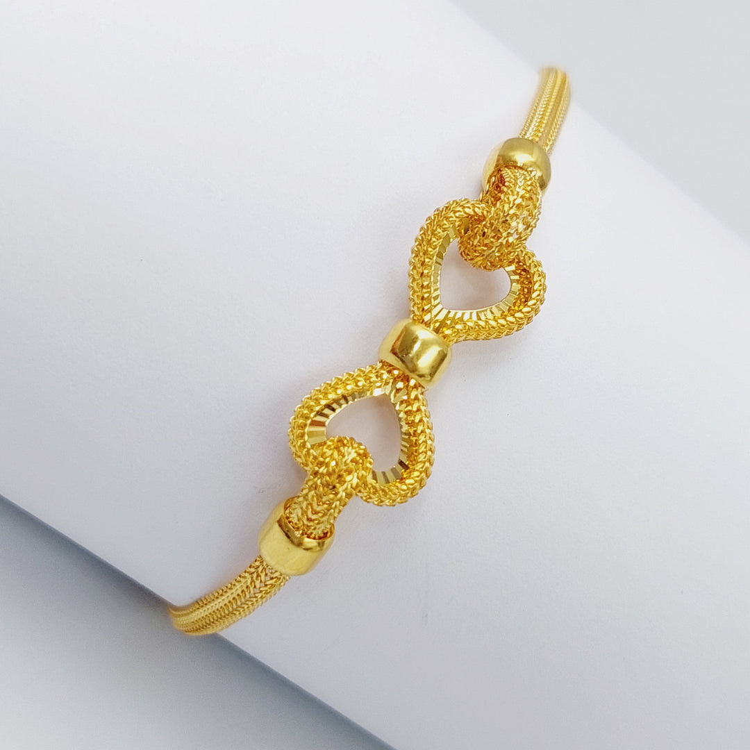 21K Gold Fancy Bracelet by Saeed Jewelry - Image 4