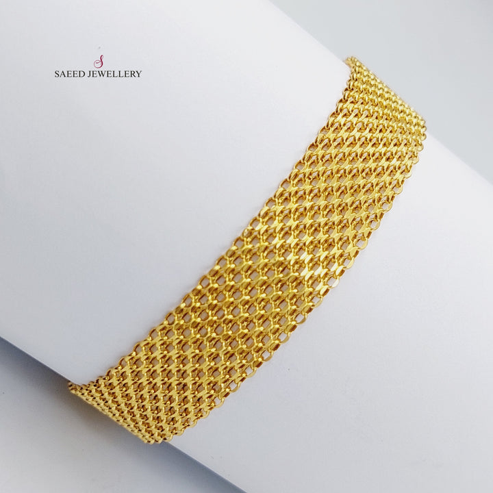 21K Gold Fancy Bracelet by Saeed Jewelry - Image 3