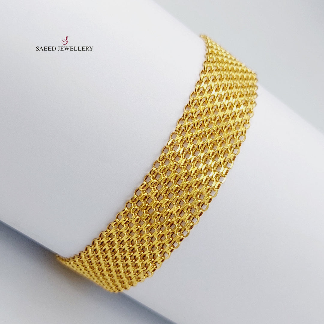 21K Gold Fancy Bracelet by Saeed Jewelry - Image 1