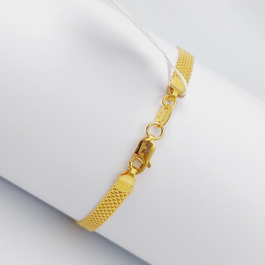 21K Gold Fancy Bracelet by Saeed Jewelry - Image 9