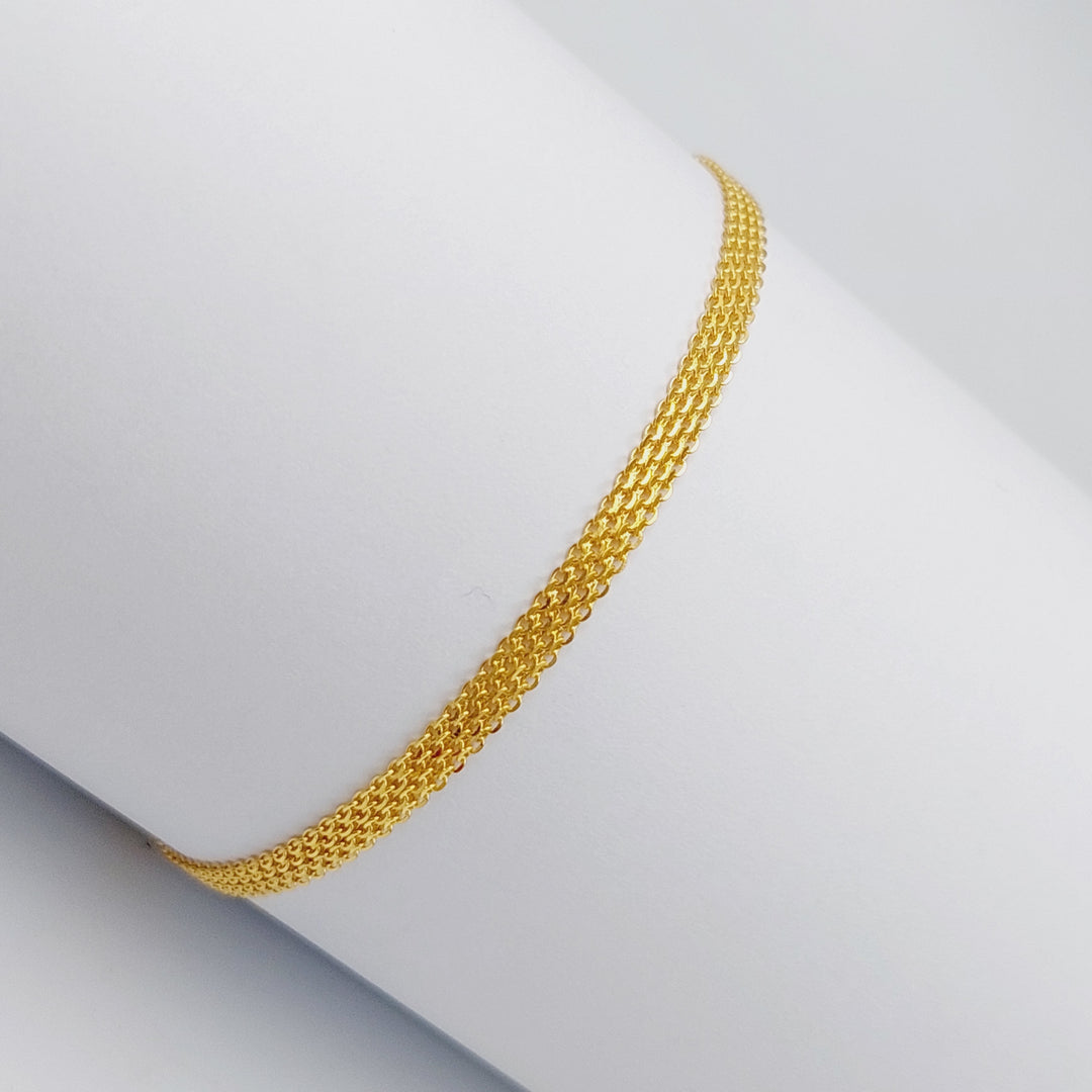 21K Gold Fancy Bracelet by Saeed Jewelry - Image 4