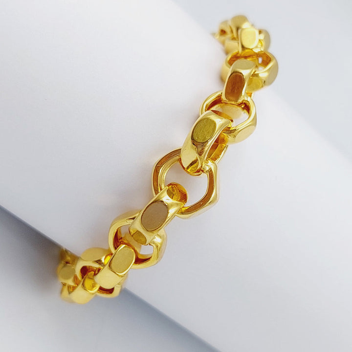 21K Gold Fancy Bracelet by Saeed Jewelry - Image 9