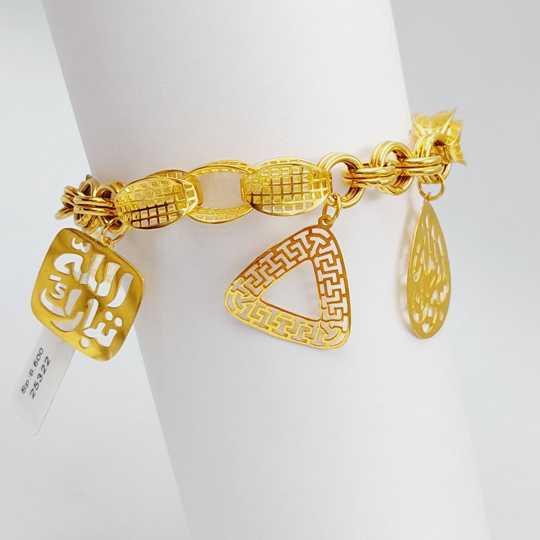 21K Gold Fancy Bracelet by Saeed Jewelry - Image 5