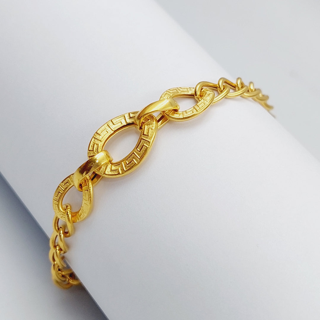 21K Gold Fancy Bracelet by Saeed Jewelry - Image 4