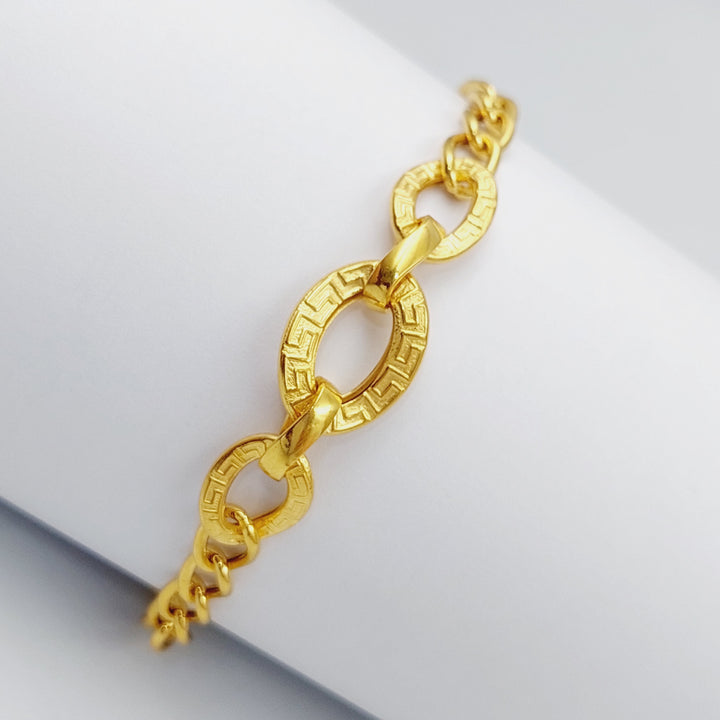 21K Gold Fancy Bracelet by Saeed Jewelry - Image 1