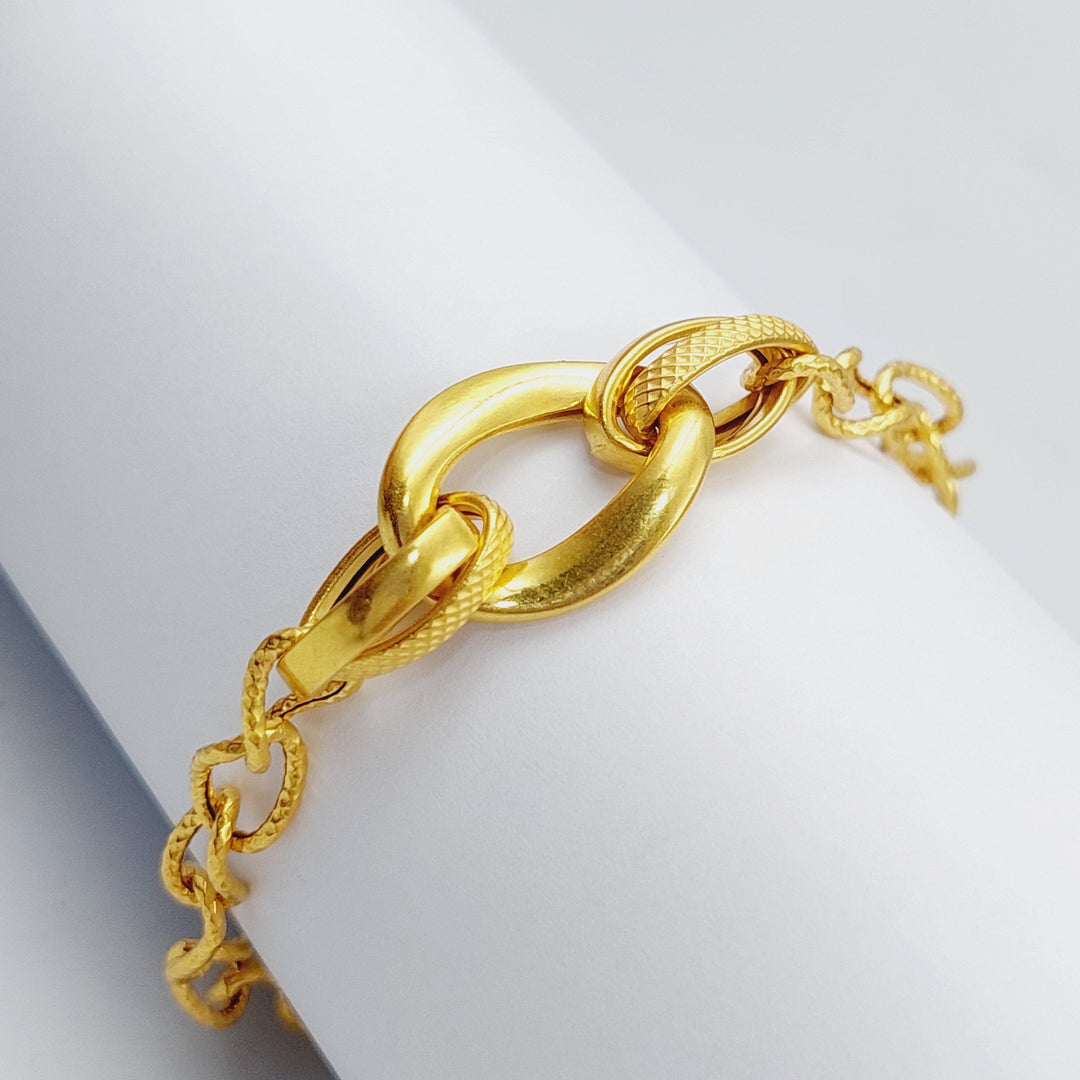 21K Gold Fancy Bracelet by Saeed Jewelry - Image 6