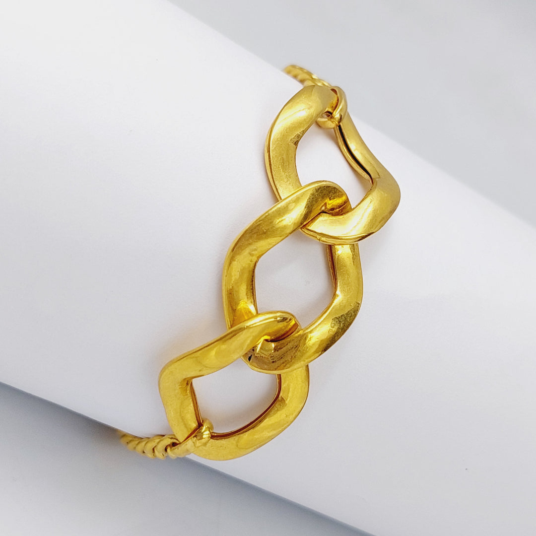 21K Gold Fancy Bracelet by Saeed Jewelry - Image 4