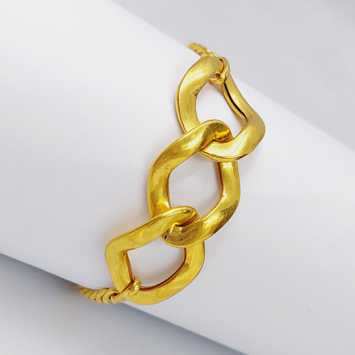 21K Gold Fancy Bracelet by Saeed Jewelry - Image 4