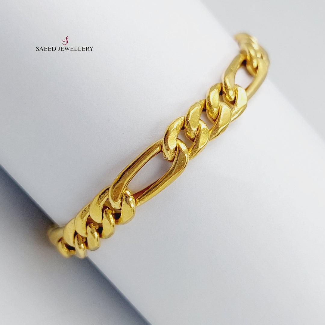 21K Gold Fancy Bracelet by Saeed Jewelry - Image 1