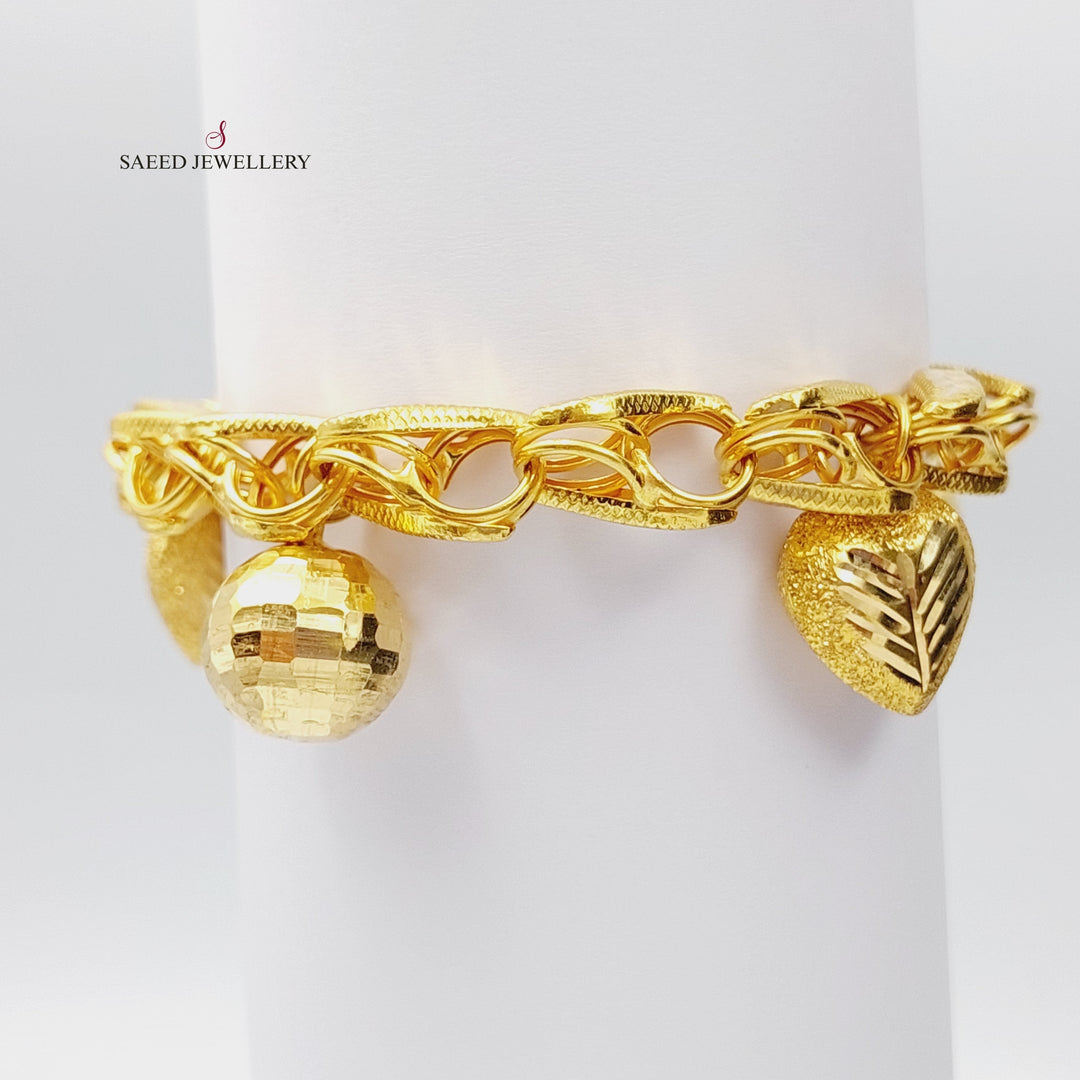 21K Gold Fancy Bracelet by Saeed Jewelry - Image 1