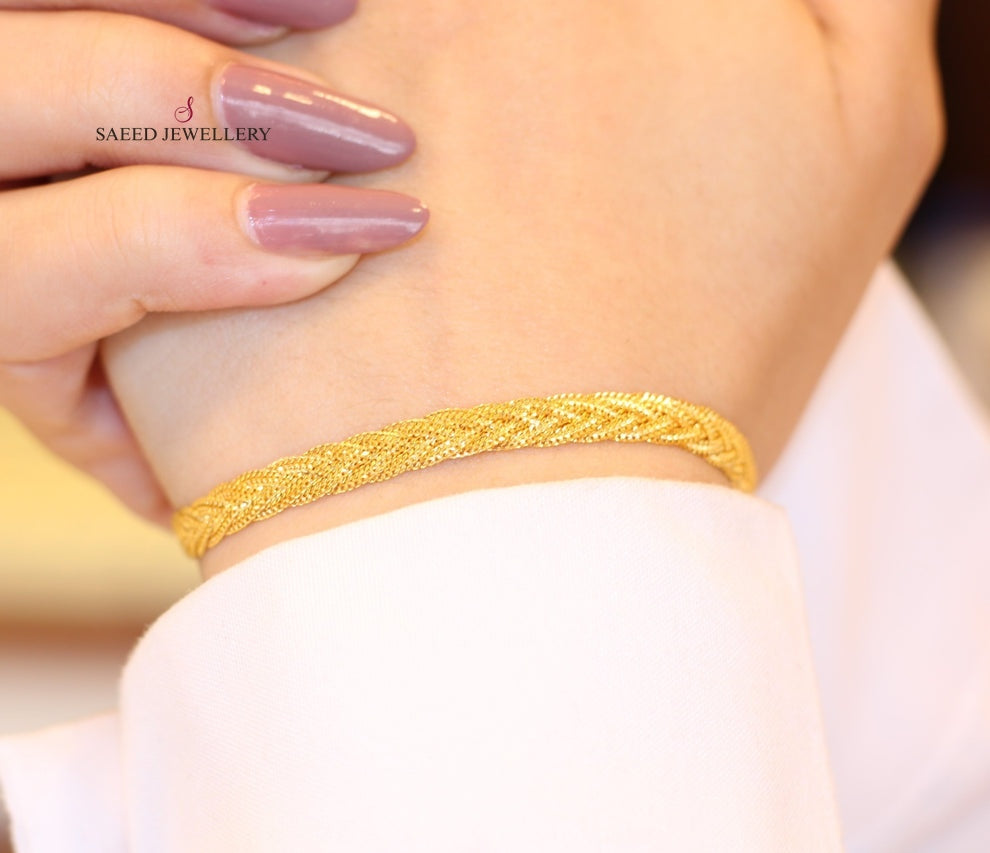 21K Gold Fancy Bracelet by Saeed Jewelry - Image 9