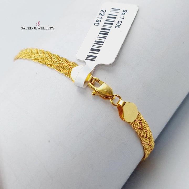 21K Gold Fancy Bracelet by Saeed Jewelry - Image 10