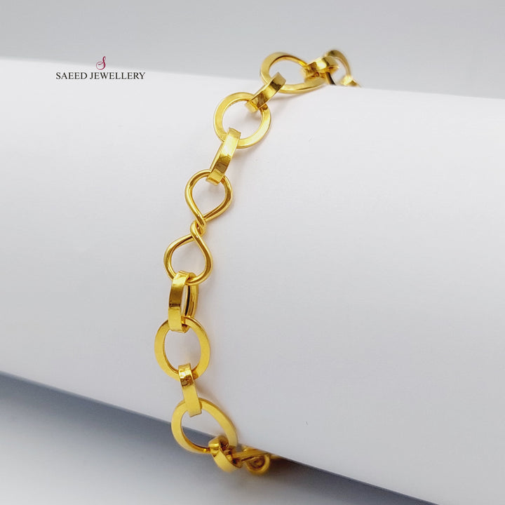 21K Gold Fancy Bracelet by Saeed Jewelry - Image 1