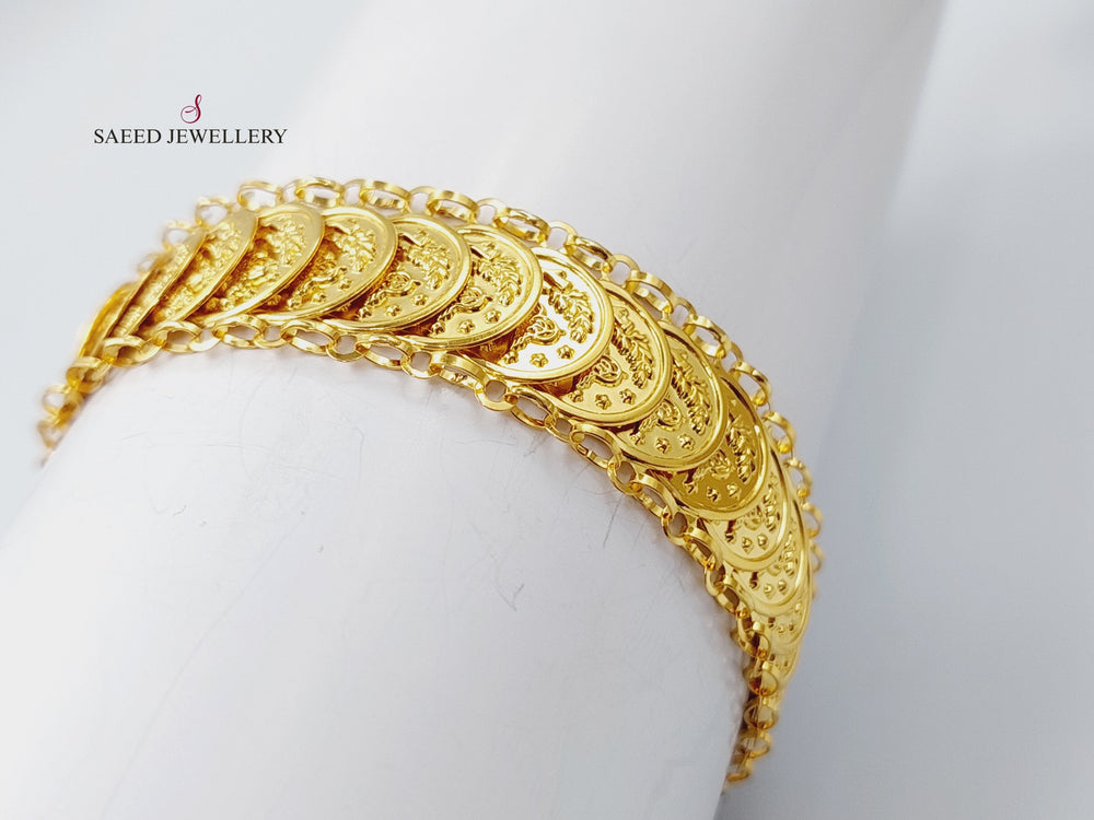 21K Gold Fancy Bracelet by Saeed Jewelry - Image 2