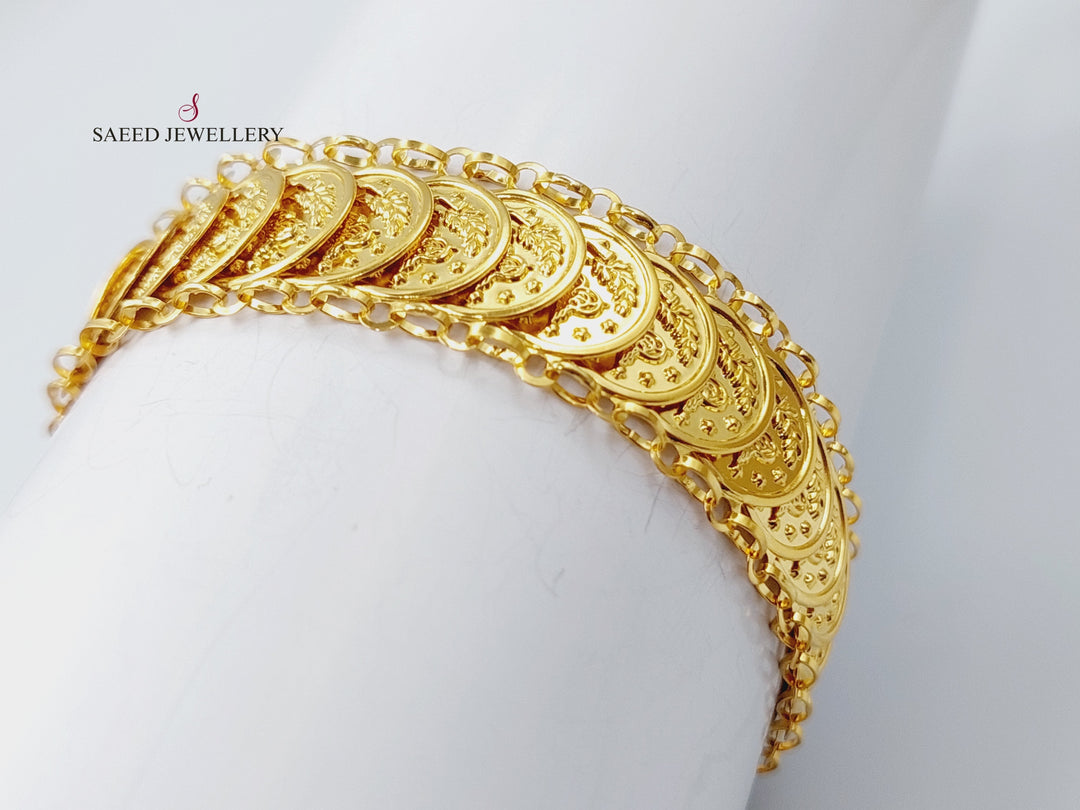 21K Gold Fancy Bracelet by Saeed Jewelry - Image 3