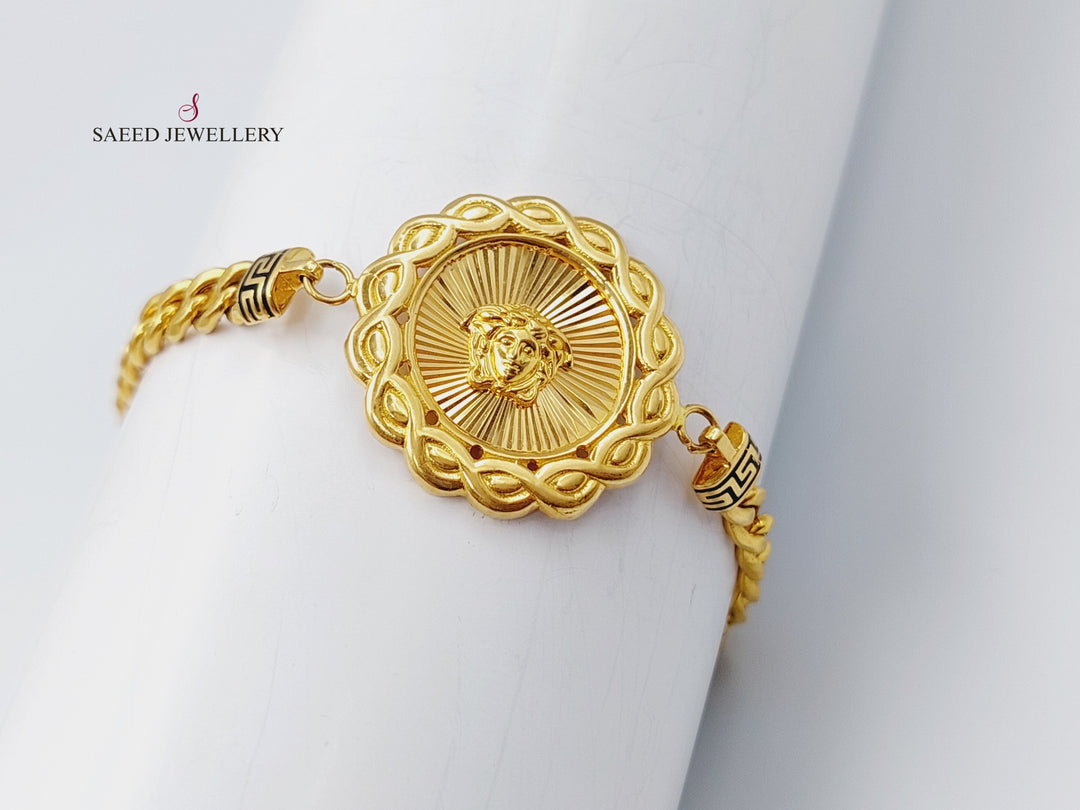 21K Gold Fancy Bracelet by Saeed Jewelry - Image 2