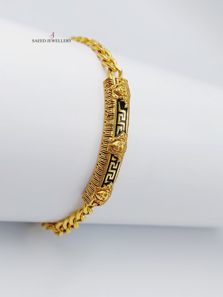 21K Gold Fancy Bracelet by Saeed Jewelry - Image 2