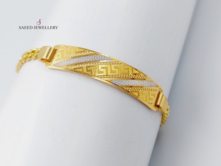 21K Gold Fancy Bracelet by Saeed Jewelry - Image 3