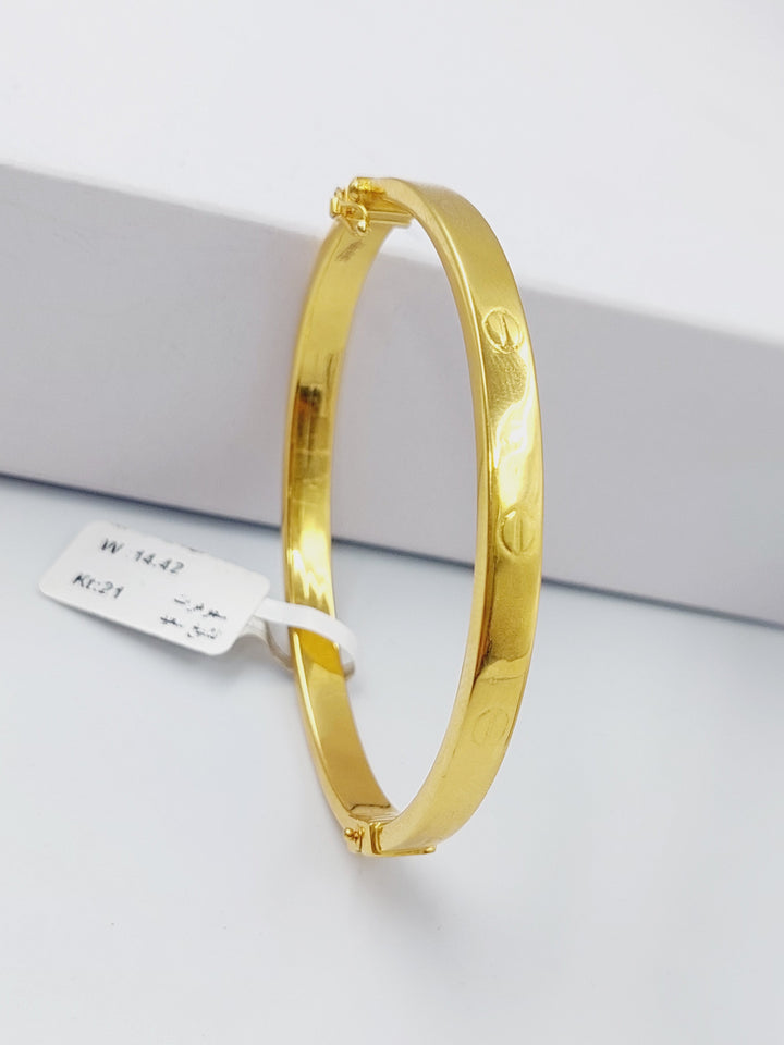 21K Gold Fancy Bracelet by Saeed Jewelry - Image 5