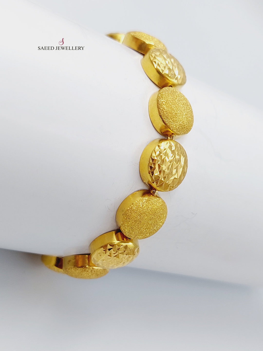 21K Gold Fancy Bracelet by Saeed Jewelry - Image 3