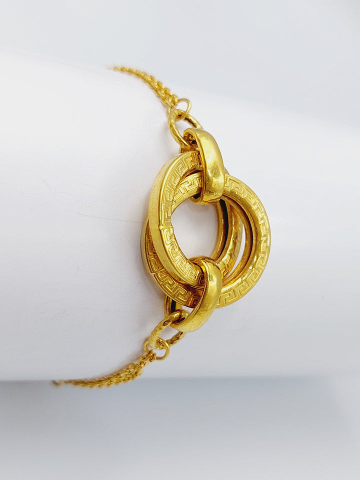 21K Gold Fancy Bracelet by Saeed Jewelry - Image 3