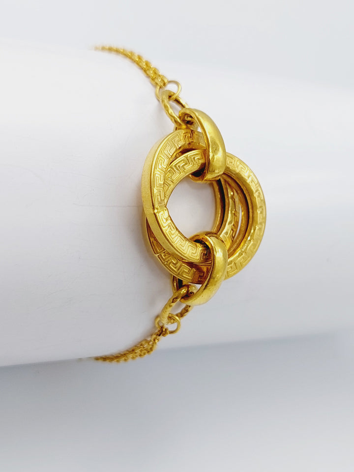 21K Gold Fancy Bracelet by Saeed Jewelry - Image 1