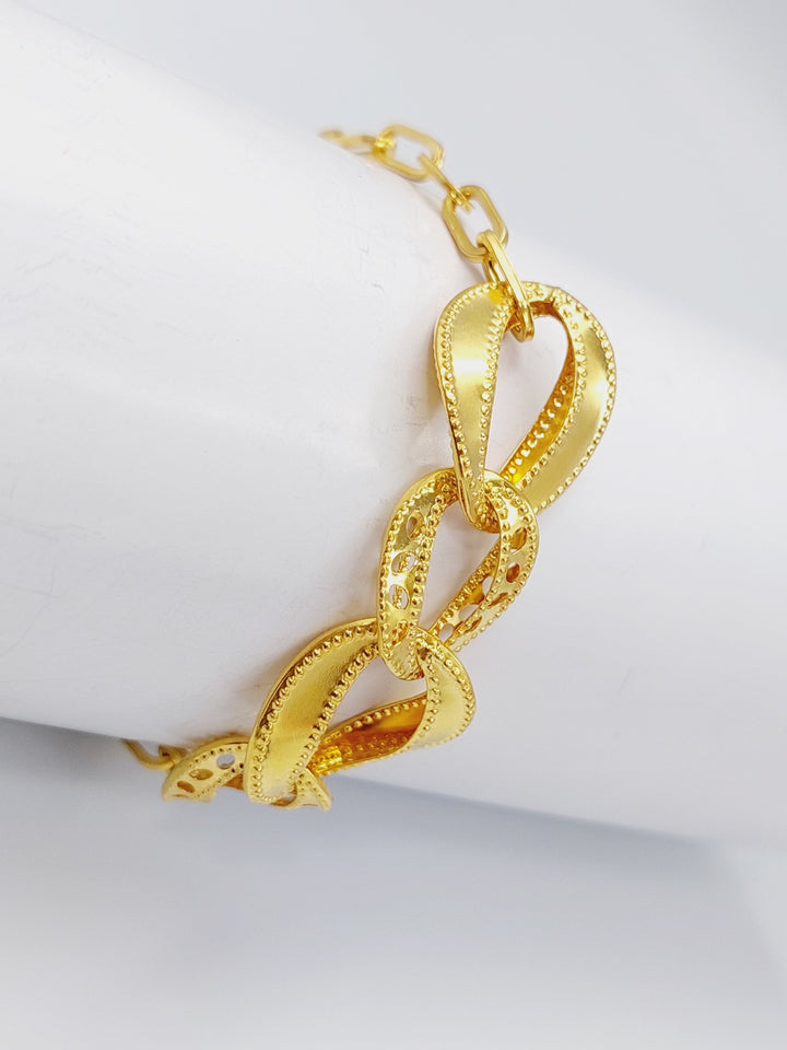 21K Gold Fancy Bracelet by Saeed Jewelry - Image 5