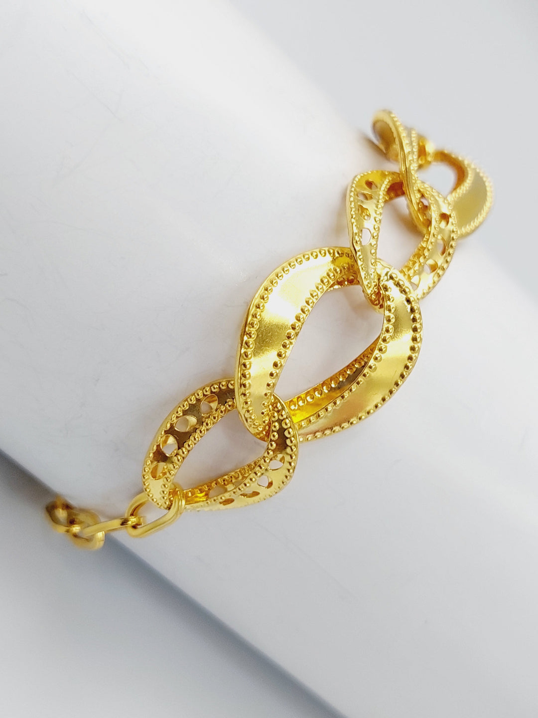 21K Gold Fancy Bracelet by Saeed Jewelry - Image 1