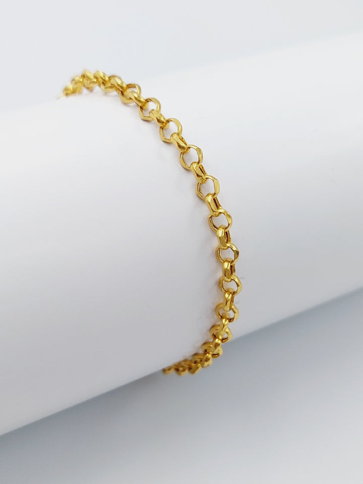 21K Gold Fancy Bracelet by Saeed Jewelry - Image 3