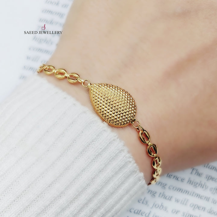 21K Gold Fancy Bracelet by Saeed Jewelry - Image 2