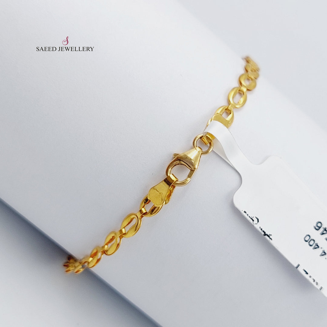 21K Gold Fancy Bracelet by Saeed Jewelry - Image 4