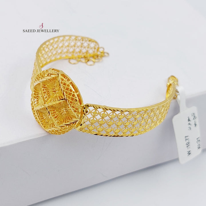 21K Gold Fancy Bracelet by Saeed Jewelry - Image 5