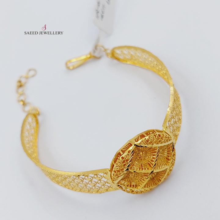 21K Gold Fancy Bracelet by Saeed Jewelry - Image 10