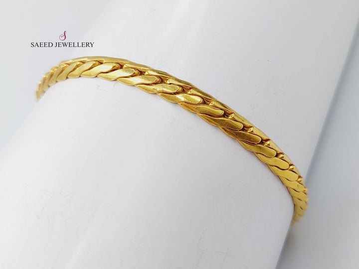 21K Gold Fancy Bracelet by Saeed Jewelry - Image 2