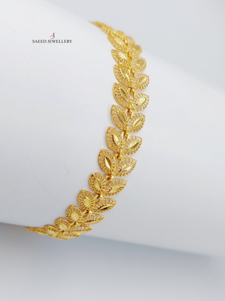 21K Gold Fancy Bracelet by Saeed Jewelry - Image 3