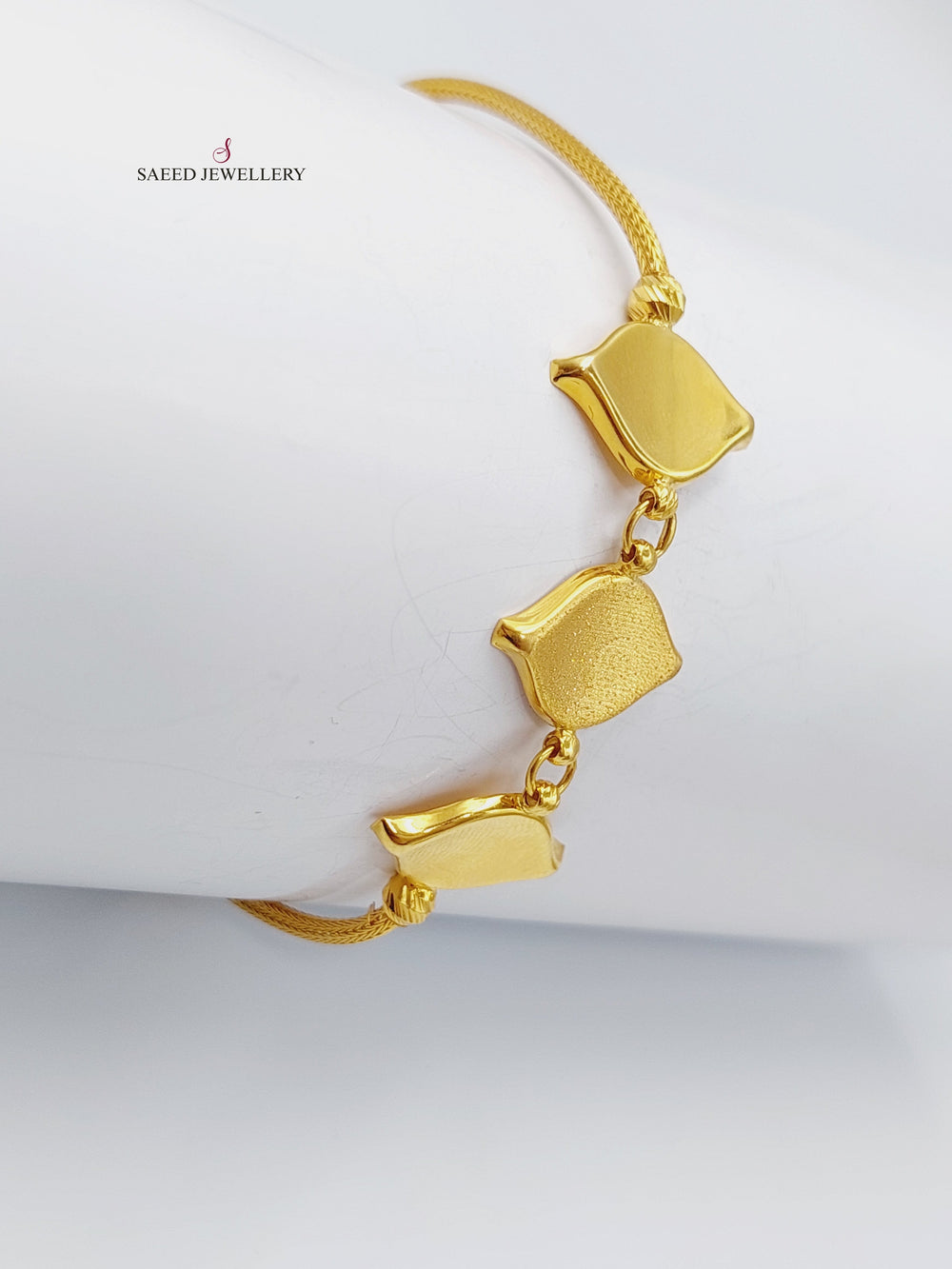 21K Gold Fancy Bracelet by Saeed Jewelry - Image 2