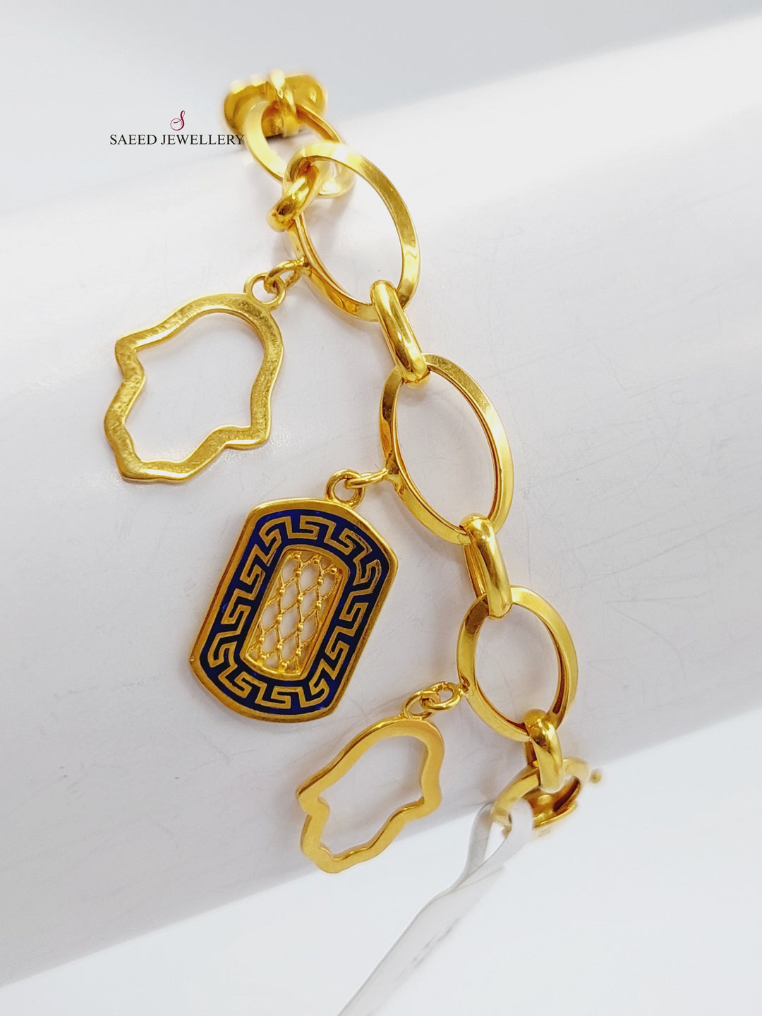 21K Gold Fancy Bracelet by Saeed Jewelry - Image 3