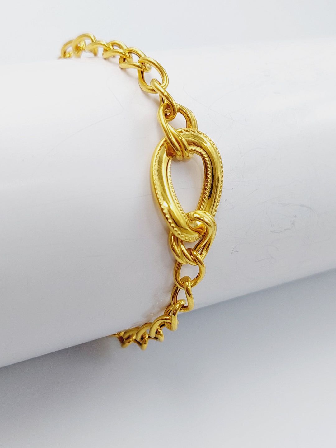 21K Gold Fancy Bracelet by Saeed Jewelry - Image 3